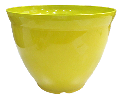 15 x 11.5 Inch Bell Planter Yellow Gloss - 12 per case - Decorative Planters